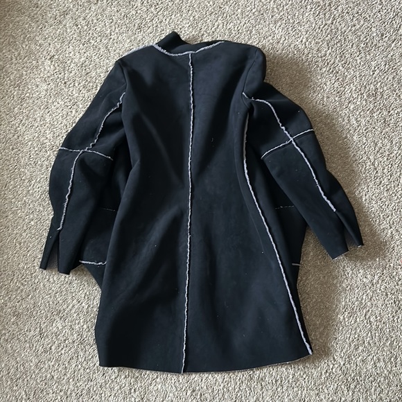suede black coat - Picture 6 of 6